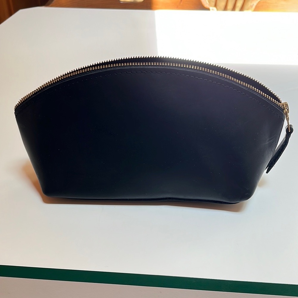 NWOT Portland Leather Goods Total Eclipse Makeup Bag (Large)